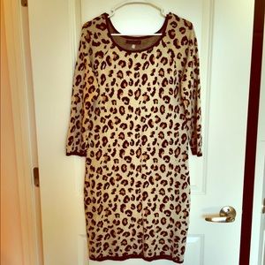 Anthropologie Leopardo Sweater Dress
