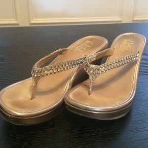 Volatile Tiffany Gold Sandals