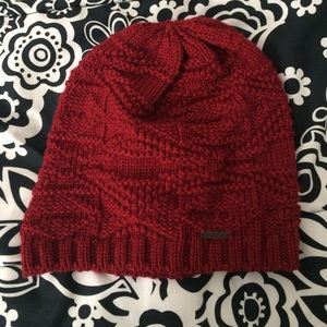 Billabong stitched beanie- Red