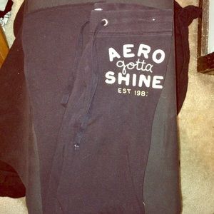 Black boot cut Aeropostale sweat pants