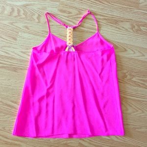 Lilly Pulitzer SILK dusk top racer adjustable XS