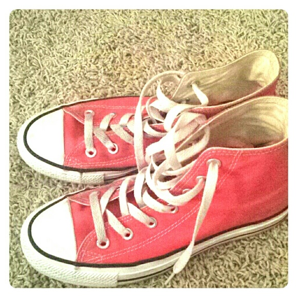 Hot pink Converse All-star hi tops!
