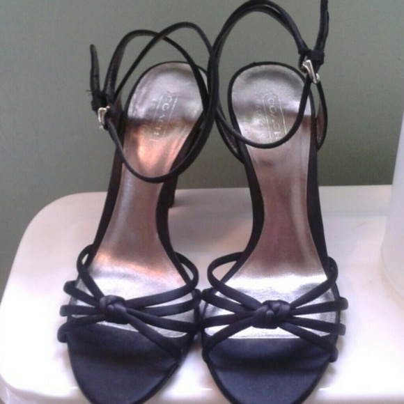Coach black high heels
