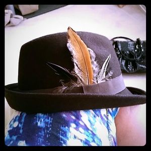Chocolate  Brown Wool Hat