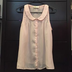 Light peach blouse