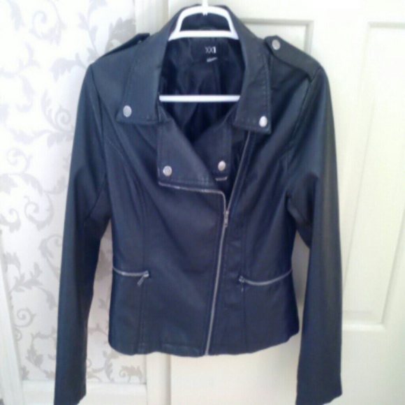 Faux leather jacket