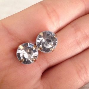 Cute fake diamond earrings