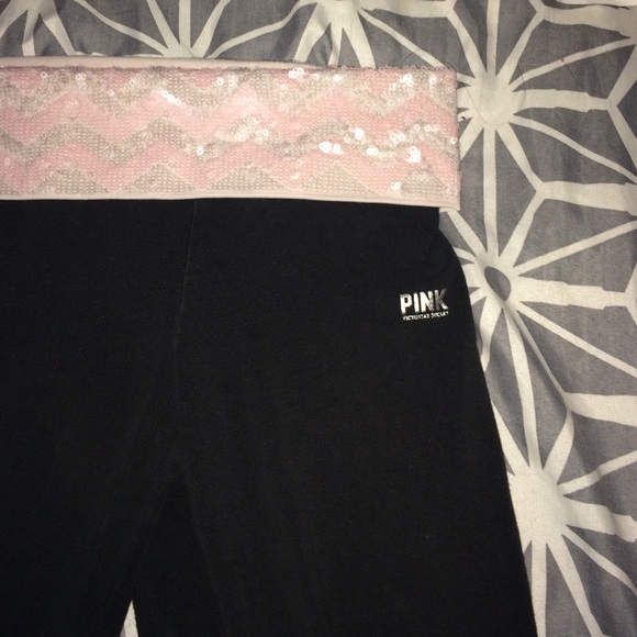 Pink yoga pants