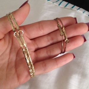 Gold hoop earrings