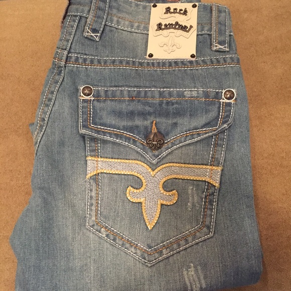 Rock reuiual denim jeans - Picture 1 of 3