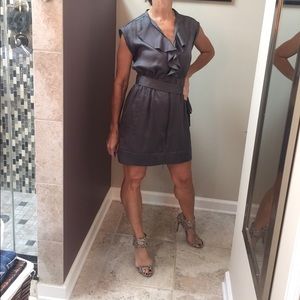 Armani exchange Silver wrap dress.