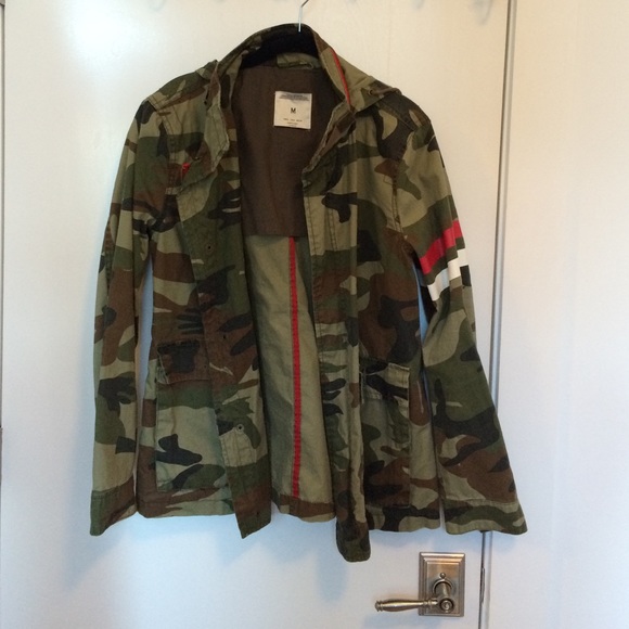 ZARA Camouflage Hooded Jacket