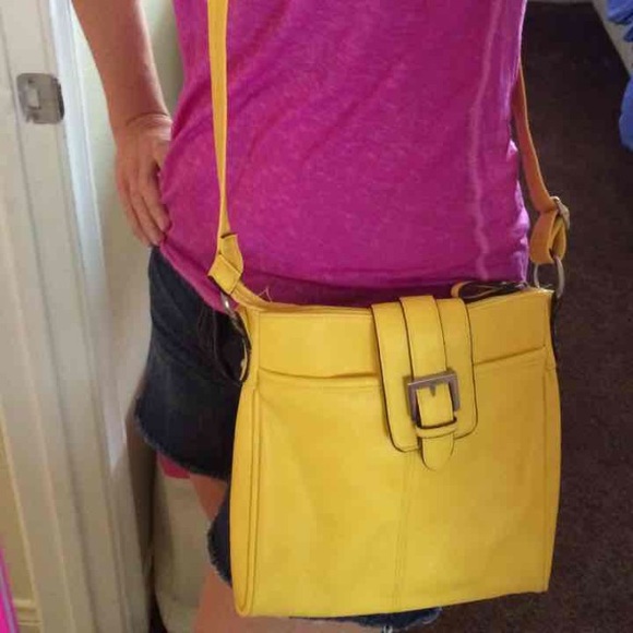 Merona Handbags - Bright yellow crossbody bag NEW!