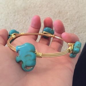 Gold elephant bangle!