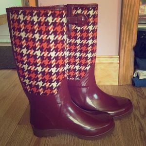 Wool & rubber banana republic rain boots