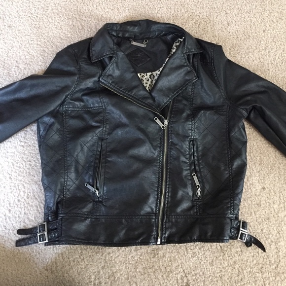 Faux leather jacket
