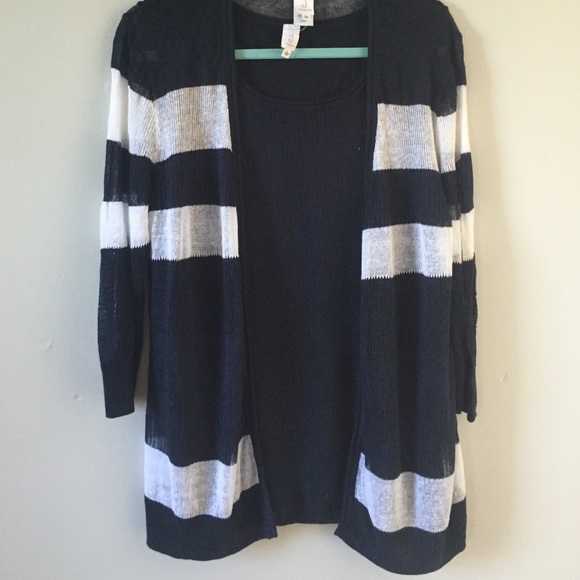 Jones New York cami and fly away sweater