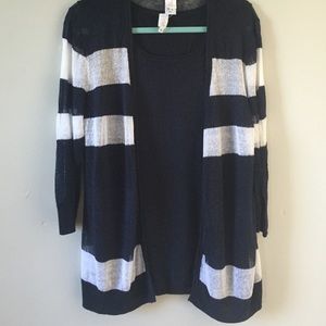 Jones New York cami and fly away sweater