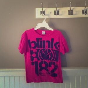 Blink-182 Pink Shirt Child Large