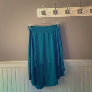 Teal Hi-Lo Skirt Size Small