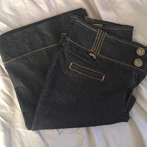 High waisted flair denim jeans
