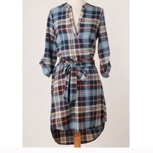 Super cute plaid high low dress