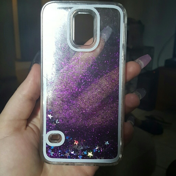 Water and glitter galaxy s5 case