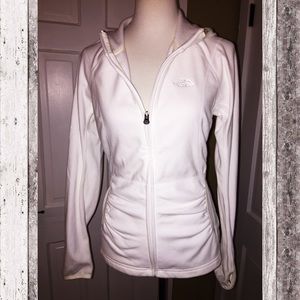 NWOT Northface white zip up hooded jacket