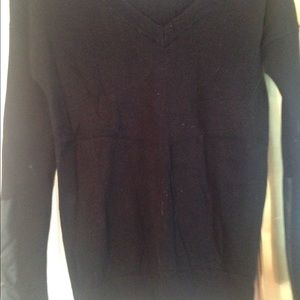 Black v neck sweater