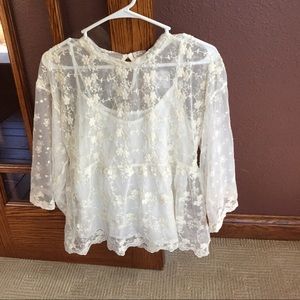 Adorable forever 21 boho shirt