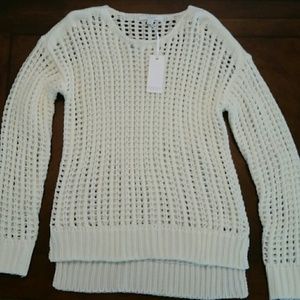 Piper lime cable knit sweater