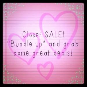 Closet has been set for sale already marked down a