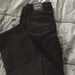 WHBM skinny crop black jeans
