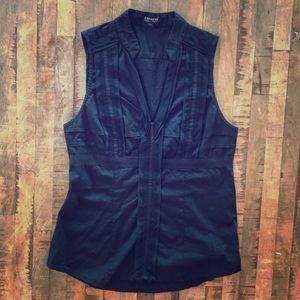 Express black fitted top