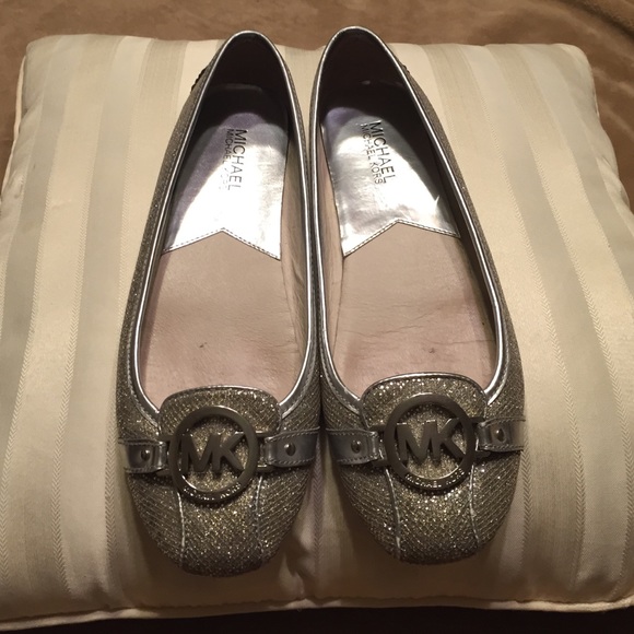 Michael Kors Silver Flats