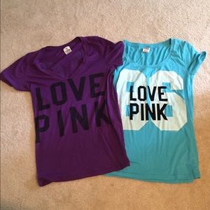 Two Victoria's Secret t shirts