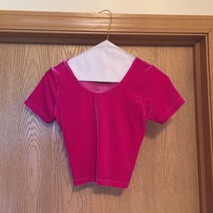 Fuchsia Crop Top, Size S