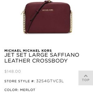 MICAEL KORS JETSET CROSSBODY