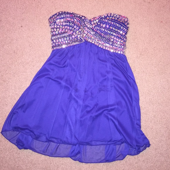 Royal blue homecoming dress