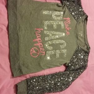 Gray Sequence light sweater