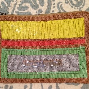 Anthropologie beaded clutch