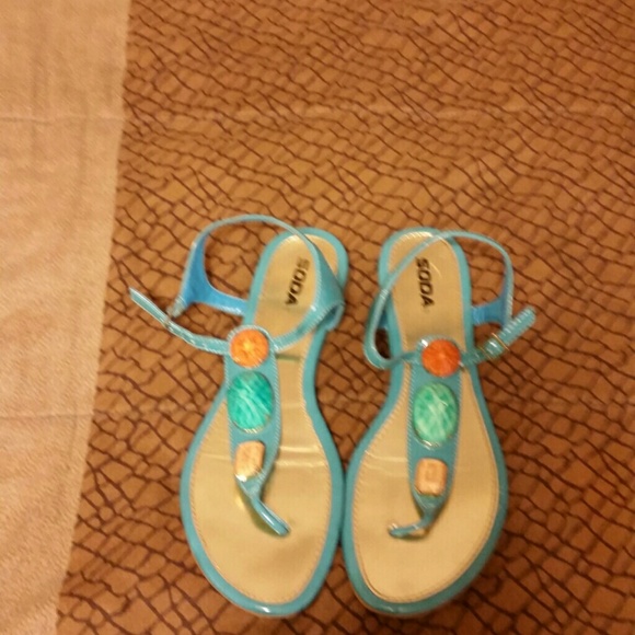 Chunky Jeweled Sandals