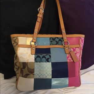 Authentic patchwork Coach bag