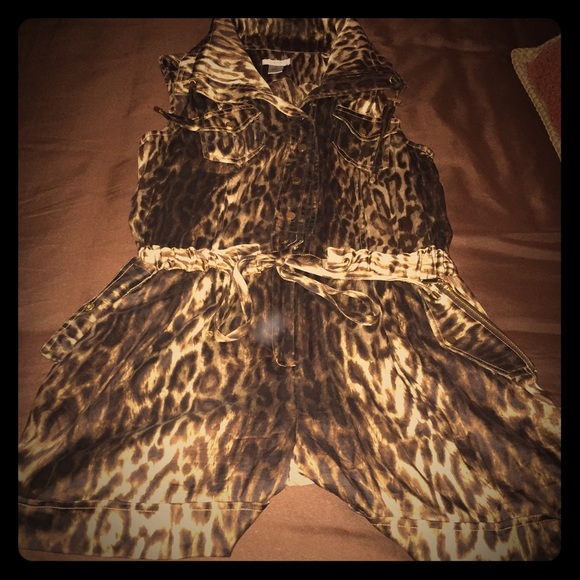 Leopard cache jumpsuit