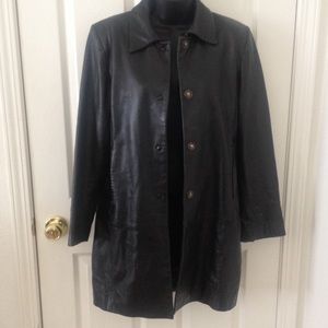 Kenneth Cole Leather Coat
