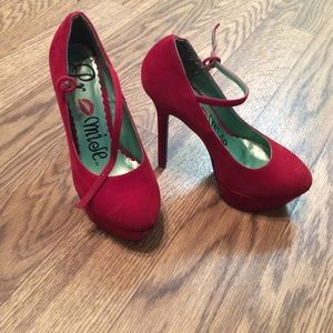 Red high stilettos