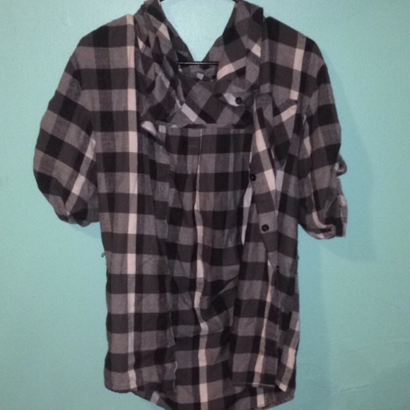 Charollote Russe black/white/gray flannel tunic