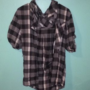 Charollote Russe black/white/gray flannel tunic