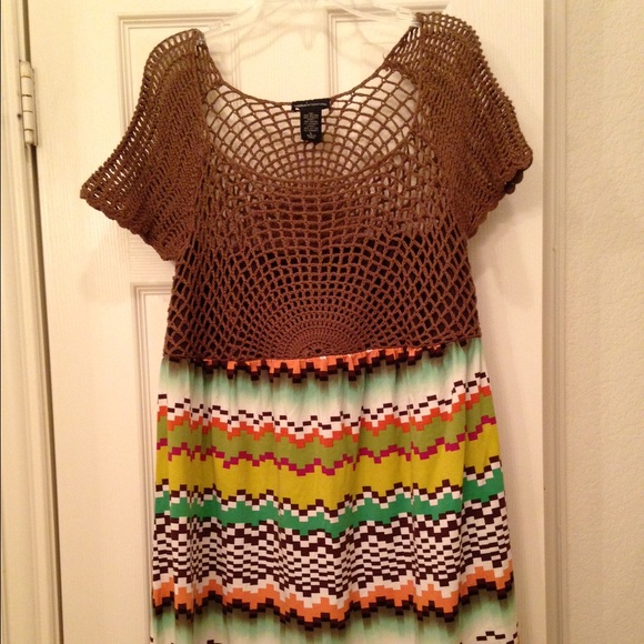 Crochet top dress