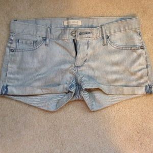 Blue and white striped shirts